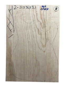 Ash 1 piece body blank nº2
