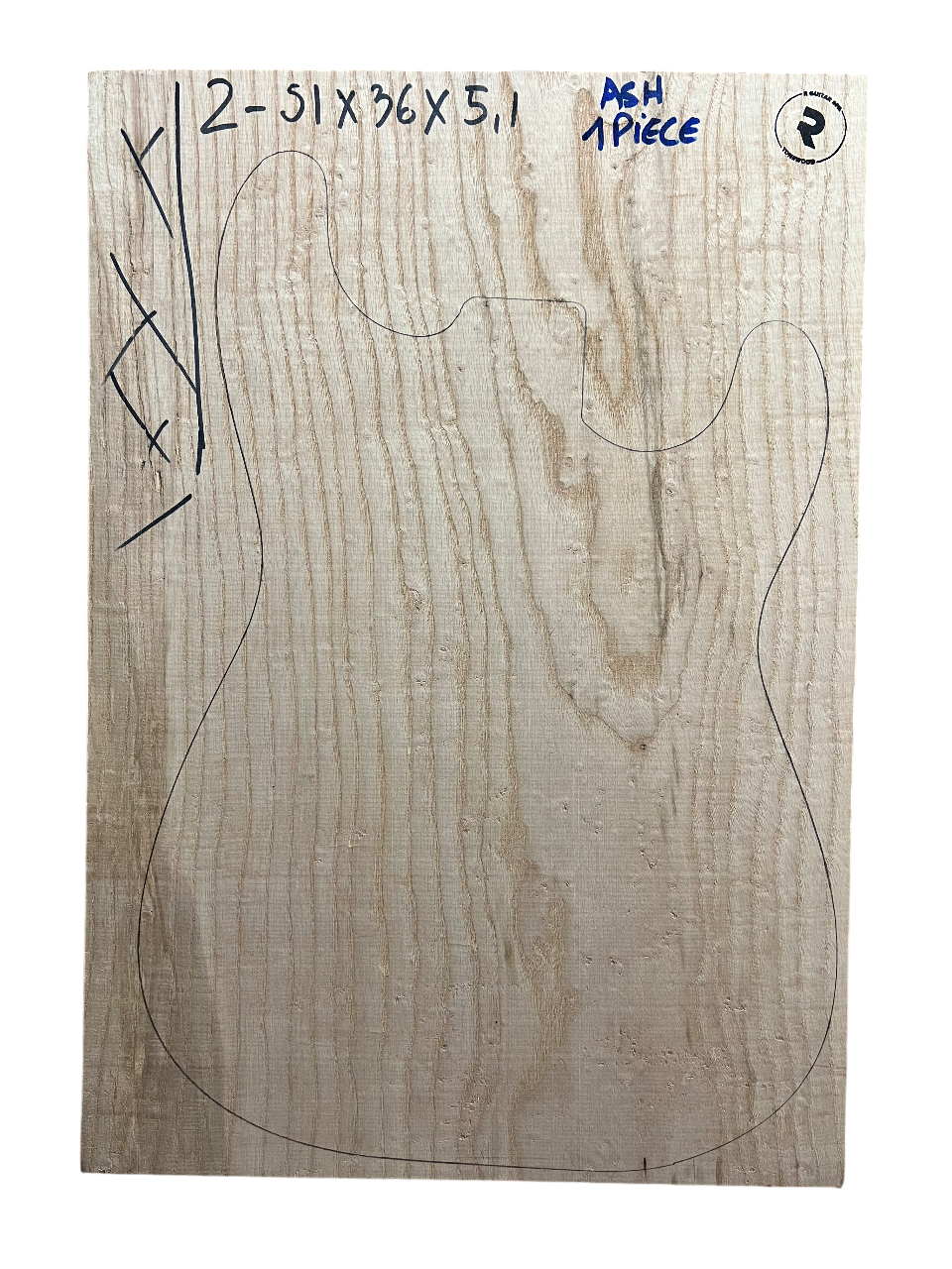 Ash 1 piece body blank nº2