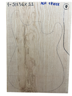Ash 1 piece body blank nº1